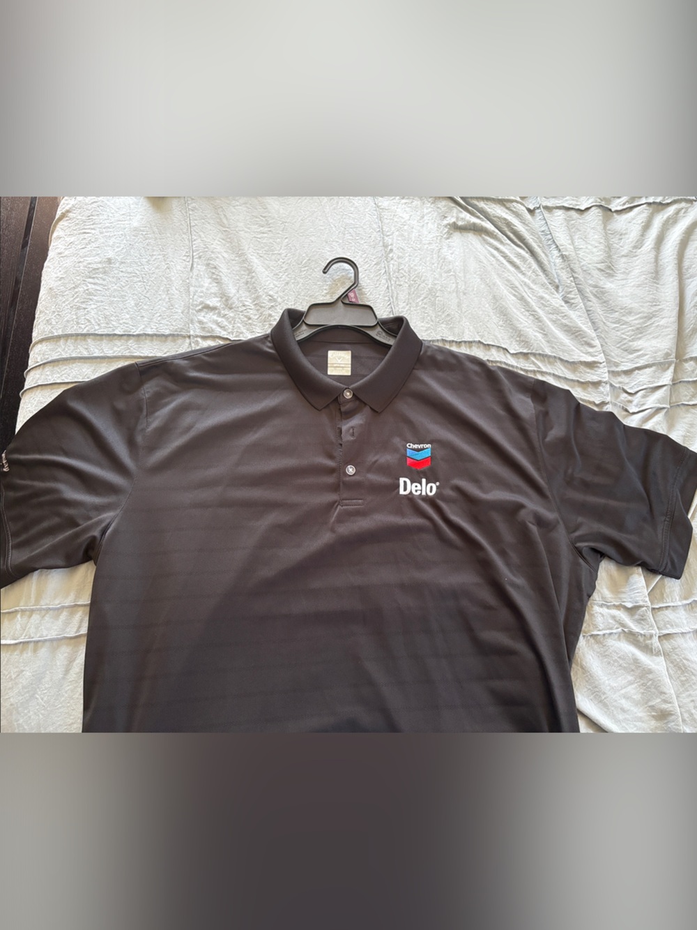 Callaway Black Polo with Chevron Delo Embroidery